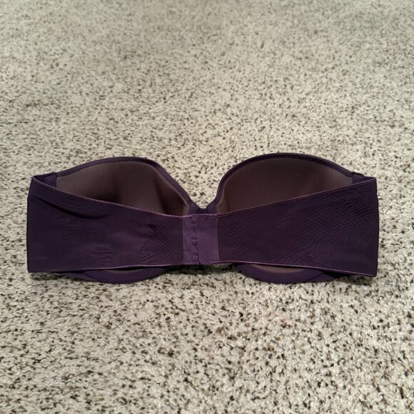 Victoria's Secret | Lined Strapless Underwire Bra | Eggplant | Size: 36C - Picture 11 of 16